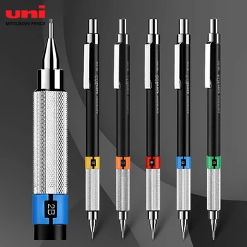 Uni Метални Механични Моливи Ученически Канцеларски материали, Офис Автоматичен Молив 0,3 mm/0,4 мм/0.5 mm/0,7 мм/0,9 мм, пишещи средства Art Supplie