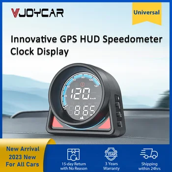 Vjoycar 2023 Нов Иновативен GPS HUD Сензор Цифров Скоростомер Часовници Дисплей Напрежение Аларма Превишена скорост КМ/Ч КМ/ч Автомобилни Аксесоари