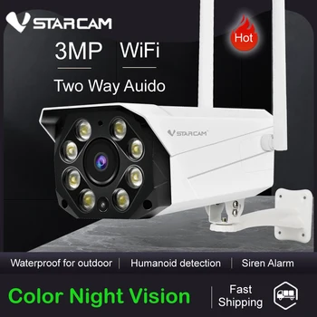 Vstarcan CS550 Wifi Bullet Камера 3MP Външна Водоустойчив Антивандальная AI Гуманоидная Камера за Откриване на Липсата на Wifi Smart Home Security Cam