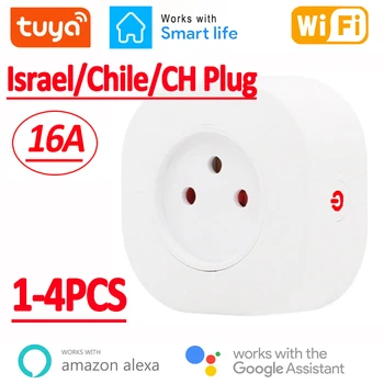 WiFi Smart Plug 16A Израел/Италия/Чили/Швейцария Штепсельная Изход на Hristo ПРИЛОЖЕНИЕ За Алекса Google Home Гласово Управление Синхронизация