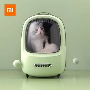 Xiaomi PETKIT, чанта за котки на открито, реколта, активна вентилация, переносимая чанта за котки, вградено осветление, на Голяма площ на открито