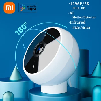 Xiaomi Smart IP Камера 2K 1296P Full HD IR за Нощно Виждане Монитор на защитата Супер Широка WIFI МИНИ Камера за Наблюдение Mijia APP