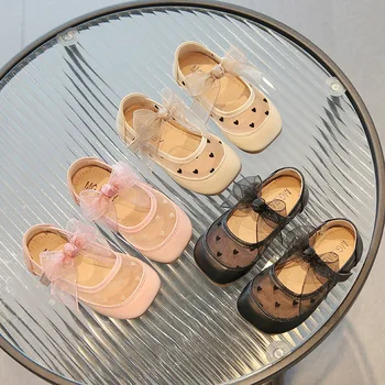 Zapatos Niña, Малка кожена обувки за момичета, пролетно новост 2023, Скъпа обувки на Принцесата, Дишащи обувки Мери Джейн, детски обувки