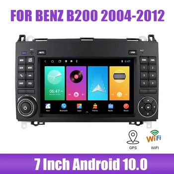 Авто плейър 2 Din, GPS-навигация, автозвук, авто мултимедиен плейър, 7-инчов Android 10.0 за Mercedes Benz B200 2004-2012
