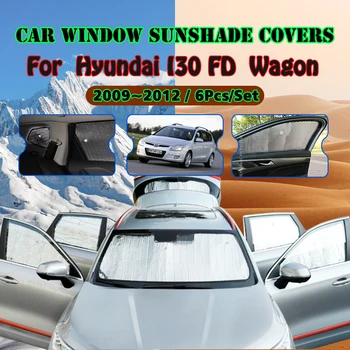 Авто сенника е с Пълно Покритие За Hyundai I30 I30CW FD Wagon 2009 ~ 2012 Анти-UV сенника На Прозореца, Автоаксесоари