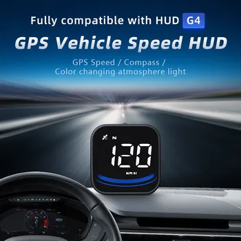 Автомобил Скоростомер с централния дисплей G4 Smart Digital Alarm Reminder За всички автомобили GPS HUD Аксесоари за автомобилна електроника