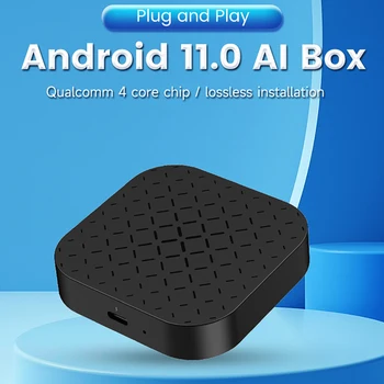 Автомобилна навигационна кутия Carplay Android Auto, съвместима с Bluetooth, 2 GB + 16 GB за безжичен телефон Carplay за безжичен телефон Android Auto