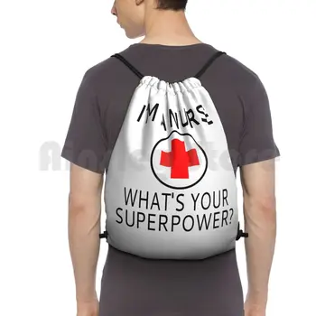 Аз съм медицинска сестра, каква е твоята сверхспособность? Раница, чанта от съвсем малък, спортна чанта за конна езда, скално катерене, чанта за медицинска сестра, студентка-медицинска сестра
