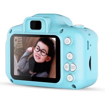 Акумулаторна камера 2,0-инчов камера с мини-екран с висока разделителна способност, подарък играчка, подарък за момичета и момчета, градинска мини камера, детска помещение