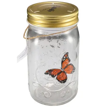 Банка с придвижването на пеперуда, летяща пеперуда с led подсветка, подарък за семейството и приятелите