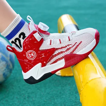 Баскетболни обувки за момичета, детски спортни обувки, износоустойчиви нескользящие детски обувки, дишаща детски маратонки за бягане