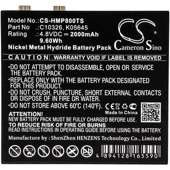 Батерия Cameron Sino 2000 mah за HME BP800 Beltpack C10326 K05645
