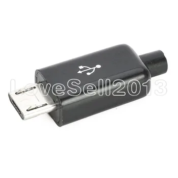 Безплатна доставка на 10 бр./лот, комплект штекерных конектор Micro USB 