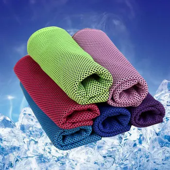Быстросохнущее кърпа За предотвратяване на топлинен удар и охлаждане, Студена кърпа за практикуване на йога в салона, за занимания с бягане в колело за упражнения на открито, Охлаждащо студена кърпа