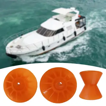 Валяк за ремарке за лодка, Лесна инсталация, преносим Формованный оранжево 3,5-инчов хонорар Монтажна ширина, поли носа валяк валяк за кила на ремаркето