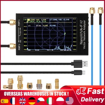 Вектор мрежов анализатор 3G с 4.3-инчов S-A-A-2 anoVNA-F V2 Антена Анализатор на Къси вълни HF VHF UHF Измервателен Дуплексерный Филтър