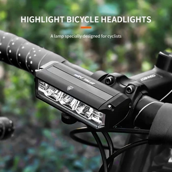 Велосипеден фенер предни USB LED МТБ Планинско колоездене Цикъл на фаровете и Предната Лампа за фенерче Колоездене 8000 ма Осветление фенер
