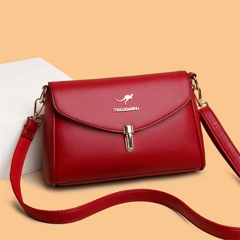 Висококачествени Кожени Калъфи-незабавни посланици през рамо дамски чанти и дизайнерски малки чанти и портмонета, дамски луксозна марка чанта през рамо, чанта