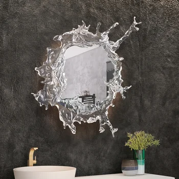 Воден Цвете Тоалетен Огледало Лампа Руи Water Mirror монтиран на стената лампа, за Хотелската Спалня Тоалетна Осветление на Атмосферата