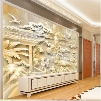 голяма фреска wellyu по поръчка, изискан дом и богат перлено бял мраморен фон, нетъкан тапет papel de parede para quarto