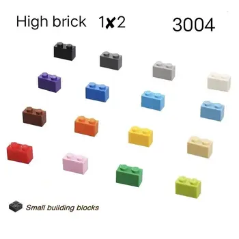 Градивните елементи с фини частици, съвместими с LEGO 3004, висококачествени тухли аксесоари дебелина 1x2, детайли MOC