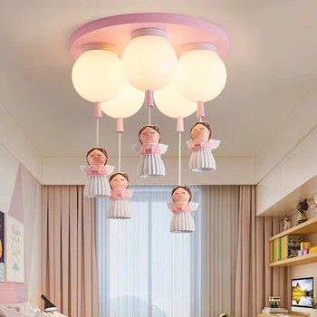 Детска спалня, декоративна трапезария, led таван с осветителни тела, висящи лампи, вътрешно осветление, тавана лампа