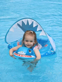 Детски гаф за плуване, мек водоустойчив детски гаф за плуване, козирка, приятна за кожата гаф-пръстен, симулатор за гмуркане
