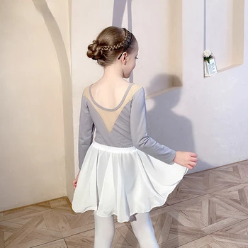 Детско Гимнастически балетное рокля-пакетче, танцово рокля за изказвания, детско балетное трика за момичета, танцов Костюм, Дрехи Балерина
