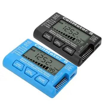 Дигитален тестер за проверка на капацитета на батерията, детектор, разрядник баланс на батерията, сервотестер за изпитване на напрежение LiPo батерии