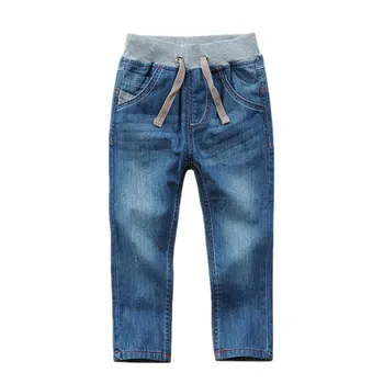 Дънки за момчета-тийнейджъри, обикновена дънкови панталони за отдих за деца от 3 до 14 години, панталони LC158
