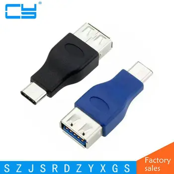 Жак адаптер USB 3.1 Type C за USB 3.0 A с OTG функция за Macbook Google Chromebook Pixel ZUK Z1