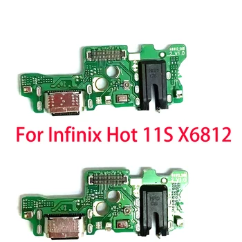 За Infinix Hot 11S X6812 USB порт за зареждане на док-станция на Съединителната такса Гъвкав кабел