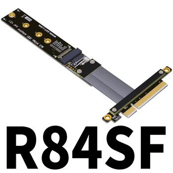 Индивидуален удължител PCIe 8x M. 2 key-M NVMe SSD-адаптер поддържа PCI-E3.0x8 ADT