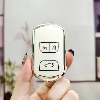 Калъф за Автомобилни Ключове Chery Tiggo 8 7 5X 2019 2020 Smart Keyless Remote Fob Защитен Калъф Притежателя на Ключодържател Аксесоари За Стайлинг на Автомобили
