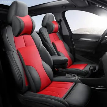 Калъфи за автомобилни седалки само за Audi Q2 Аксесоари за интериора по поръчка висококачествена естествена кожа Auto Automovil