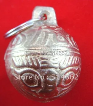 Ключодържател-камбанка от месинг в стил фън шуй с изображение на тигър за защита на
