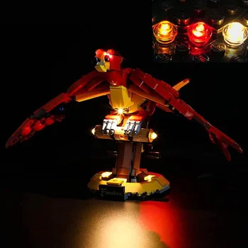 Комплект USB-осветление за Модели строителни блокчета Lego Harry Fawkes Dumbledores Phoenix 76394 - (Модел В комплекта не са включени)