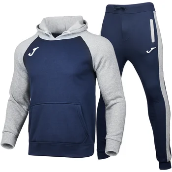 Комплект от две части на Kameliq 2023, топло яке и панталон, връхна дреха с цип, костюми, Блузи с качулка, спортни костюми, костюми за бягане