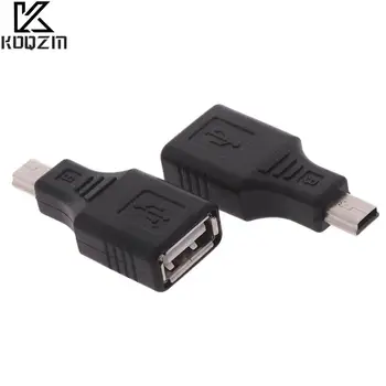 Конвертор Mini USB между мъжете и USB-жени, синхронизация на данни, OTG адаптер за Таблети MP3 MP4, телефони, U-диск