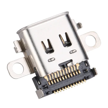 Конектор за зареждане на вашата игрова конзола, метален конектор за зареждане на USB Type C конектор за зарядно устройство за конзолата Nintendo Switch, обков