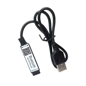Контролер RGB с Bluetooth Захранването от USB 5-В, 4-Пинов Led Контролер С 24-Кнопочным IR Дистанционно Управление За Led Лента 2835 5050 RGB