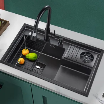 Кухненска мивка от неръждаема стомана 304, Инсталиране на над тезгяха или под тезгяха, Мивка с една мивка 