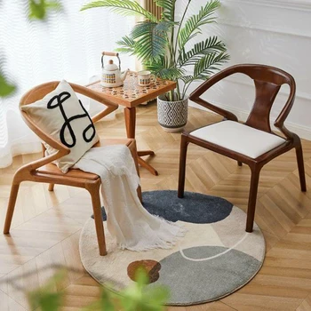 Кухненски минималистичные модерни трапезни столове на скандинавския дизайн, реколтата, трапезни столове, Офис Relax Sillas Comedores, Съвременни мебели