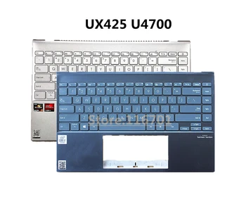 Лаптоп/Notebook US/BG Калъф с подсветка на клавиатура за Asus ZenBook 14 UX425 UX425JA UM425 U4700J Черен/Златен