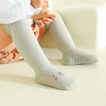 Летни детски чорапи-тръбички за малки момчета и момичета, студентски чорапи над коляното за момичета, детски памучни чорапи, чорапи от комари