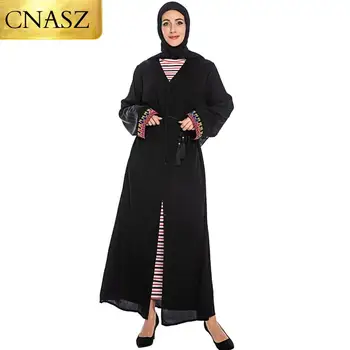 Луксозно рокля Абая Dubai, абайи за жени, мюсюлмани ванита, марокански кафтан, халат мюсюлманин, дамски ислямска дрехи с бродерия