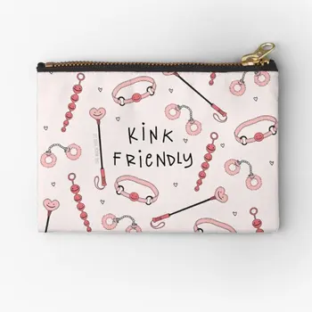 Малки торбички с цип Kink Friendly The Peach Fuzz, косметичка, портфейли, чорапи, бельо в най-чистата си джоб, пари, опаковка за жени и мъже