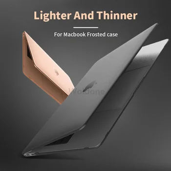 Матиран Матов Калъф за лаптоп Apple MacBook Air Pro M1 13,3 15 13 12 Инча, Калъф New Pro 13 A1932 A1989 Калъф със сензорен панел