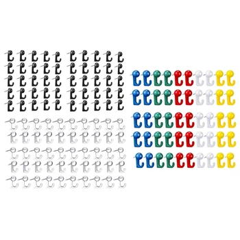 Многофункционална цветна прозрачна бутон-кука за домашна и офис употреба