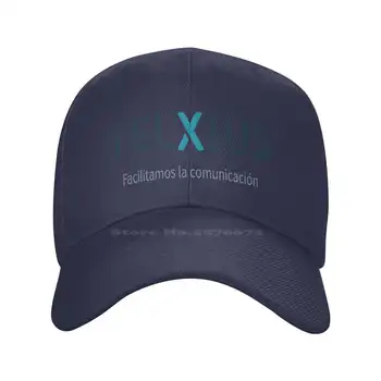 Модерен висококачествен деним, шапка с логото на Telxius, вязаная капачка, бейзболна шапка